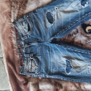 Men's Rock Revival Alger straight fit jeans size 34